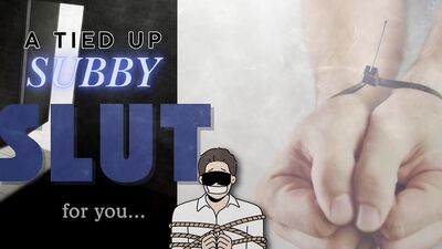 Subby WHIMPERING - An Obsessed Boy is Tied to the Bed and Blindfolded for your Pleasure