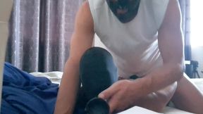 milf in fishnet stockings and heels tied up and fucked