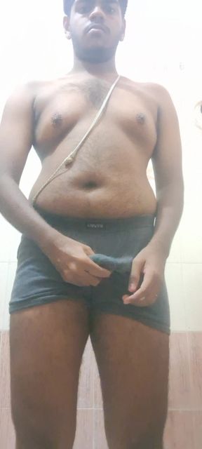 Desi Gay Daddy Strip and Edging (No Cum)