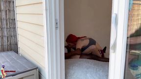 i got spied on receiving my 1st footjob