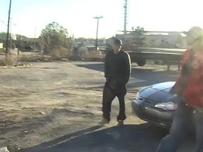 Eager white boy sucks slender black dude&#039;s dick on the sofa