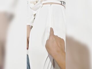 A pretty lady in traditional Vietnamese attire in a foreign land - Ao Dai student