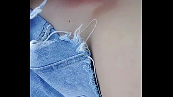 Outdoor games with vibrator toy in shaved pussy