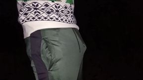 Christmas Compilation 2 Videos - Fuck Vith Dildo Indoor and Jerk off Outside - 2 Cumshots