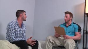 DrillMyHole.com - Tattooed athletic hunk rough throat fucking