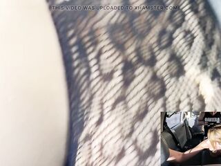 Golden-haired Nylon Slut Gets Her Butt Drilled While Bound up!!