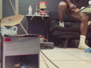 WTF Who put that camera there!? Full video on Onlyfans @CesarBelifonteUncut