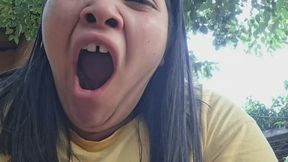 yawn in slow motion