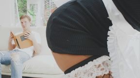 Steaming hot housemaid Stacy Jay excitingly fucks with host