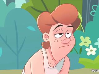 Peeing behind the bush - The Caipiras Movie scene, porn toon!