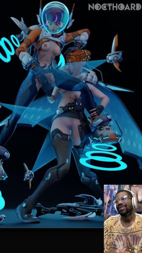 Petite Juno Gets Her Tight Pussy Fingered in the Air by Bald Pussy Freja