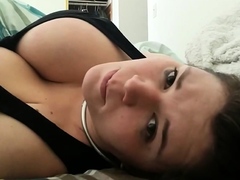 Chubby Brunette Big Boobs Dildo Masturbation