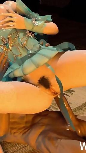3D Super Sexy Cosplay Model Got Her Asshole Fucked so Hard