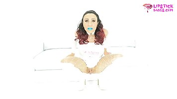 Brunette MILF with cyan lipstick gets fucked hard by BBC