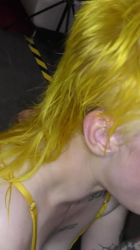 Debut Bukkake Facials for Lana Banana