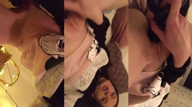 Big on the top Swedish amateur gets herself off with a huge dildo