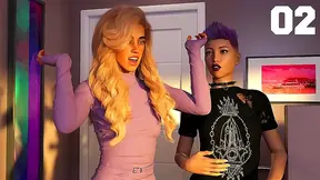 Blonde Teens Swap Saliva in Steaming Blowjob Scene Before Futa Finale