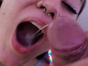 POV putita me saca toda la leche ¡no duda en tragarla toda!