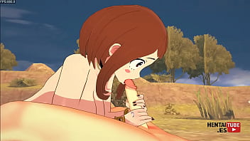 Boku No Hero Hentai - Ochako ridding  Bakugo'_s dick and cum in his face - Asian Japanese Manga Anime Game Porn