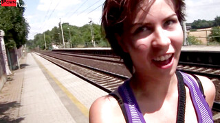 Railway Passion Nikitas Torrid Encounter with a Hung Young Lover