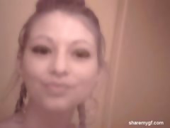 Dixie in the mirror wearing panties