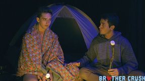 Camping stepbros Ashton Garner and Anderson Mason enjoy anal