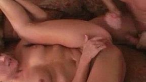 Joelean shows her thong before she sits on hard dick