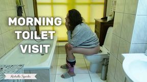 Morning toilet visit