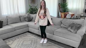 Petite Blonde Before And After Filming BTS - Breezy Bri