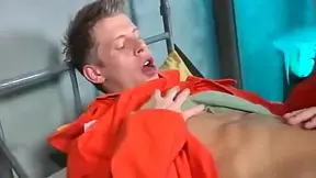 Threesome In Prison Next To Twink Boy
