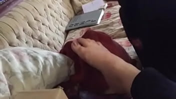 Cum on sexy hot wife feet