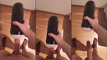 Follando mi fleshlight *Me corro mucho*