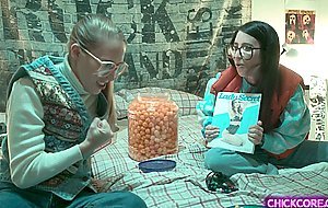 Two lesbian nerds vs space pussy This is AMAZING