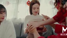 Intimate Asian Family Feast: Partner Swap Fun for Steamy New Year’s Night