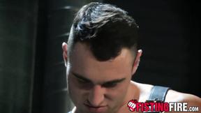 ”Dominator Michael Boston drills his captives hole deep with his raw dick”