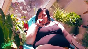 Slow sexy smoke and cum in the sun
