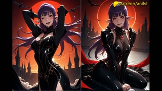 Lustful elf Esil Radiru greedily absorbs the hero's mana