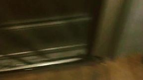 Follow friend's slut wife into public camp shower and cabin to creampie