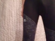 Wearing a Yoga Running Pants by