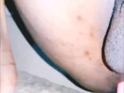 Little dick sissy twink fuck tight tiny ass with huge dildo
