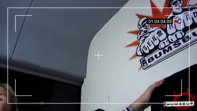 Heavy-breasted Blondie Rides On Fornicateed German Bus