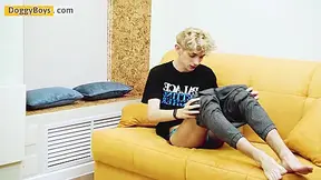 Blond Boy In Twink Butt Play With Giulio