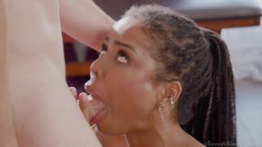 Asian beauty seduces with forbidden charm in a daring interracial affair