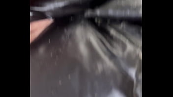 Huge Cumshots on Long Shiny Puffy Jacket Part 4