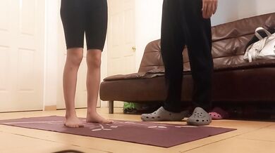 Wife cheating with friend in babydoll happy cheating !