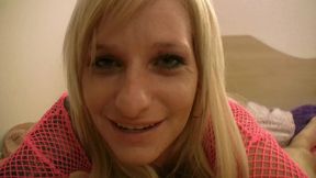 randi tango mature blonde auditions gives blowjob & swallows cum