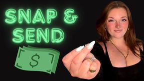 Snap and Send - Human ATM Wallet Drain Findom Financial Domination Greedy Brat TPE Total Power Exchange Homewreck Homewrecking Humiliation Manipulate