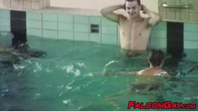 Hot Alan and Pavol give in to their desires in a public sauna