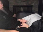 Nun submits to priest for blowjob