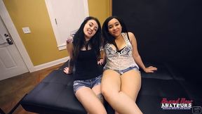 olyssia and raquel love tiny busty tattooed cam girls pussy play fun!